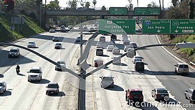 Los Angeles Freeway Traffic - Time Lapse Stock Video - Video of traffic ...