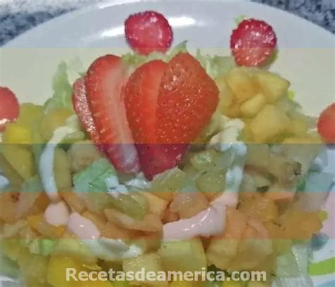 Receta de Ensalada Dulce Colombiano - Recetas Fáciles