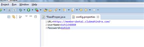 read data  properties file  selenium