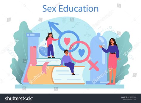 Sexual Education Concept Sexual Health Lesson Stock Vector (Royalty ...