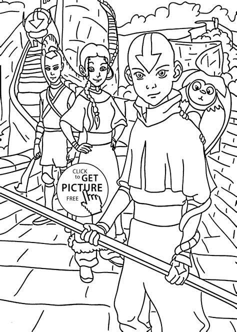 Legend Of Korra Coloring Pages Free To Print - Coloring Home