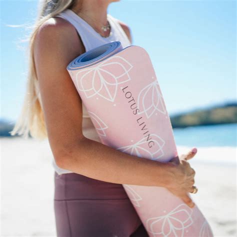 lotus yoga mat premium suede yoga mat lotus living nz