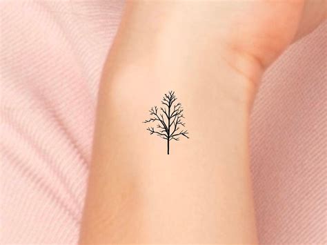 Small Tree Temporary Tattoo - Etsy