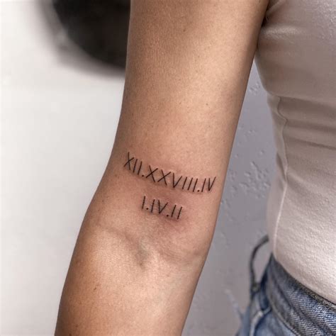 Roman Numeral Tattoos