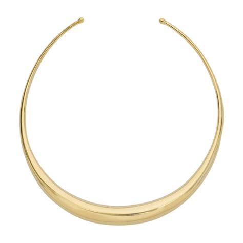 yellow gold torque collar necklace  stdibs gold torque necklace