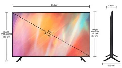 Samsung 55 Inch AU7500 Crystal 4K UHD Smart TV at ₹ 51990 in Raipur ...