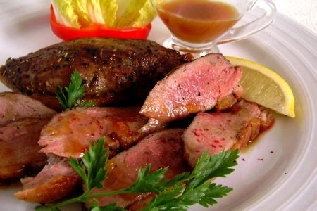 Утиная грудка под облепиховым соусом. - пошаговый рецепт с фото