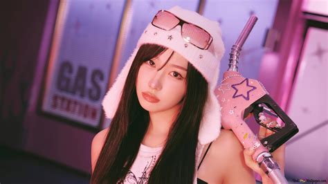 'Giselle' from Aespa in Hot Mess MV Shoot 4K wallpaper download