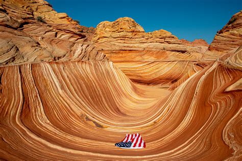 arizona wave famous geology rock formation  pariah canyon usa stock