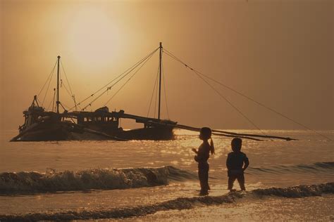 Kids Beach Sunset - Free photo on Pixabay