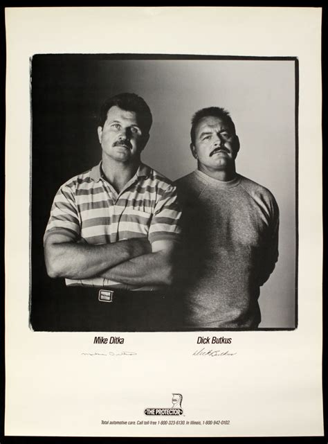 Lot Detail - 1980's Mike Ditka Dick Butkus Chicago Bears 18" x 24" Poster