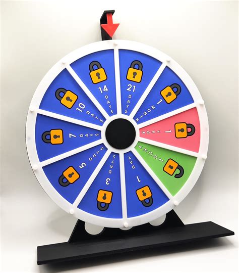 Chastity Wheel of Fortune - Kinky BDSM Wheel of Challenges - Chastity