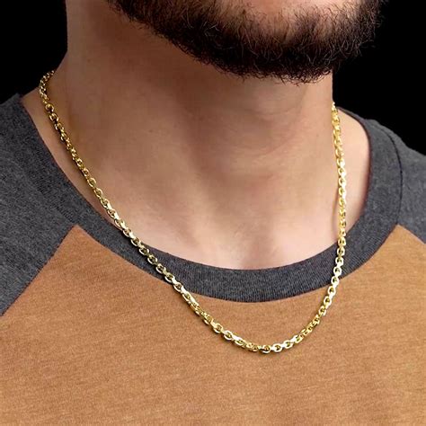 solid gold cable chain    gold gods