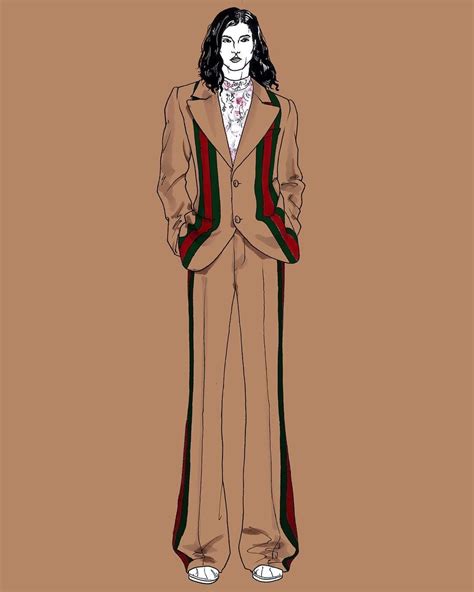 I’ve decided to do a quick illustration of my favourite @gucci suit ...