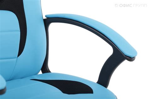 Кресло игровое Chairman Kids 110 Экокожа черно-голубая купить за 8 848 ...