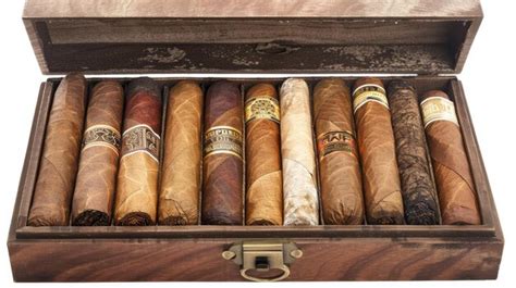 Premium Photo | Assorted Cigars in Wooden Box