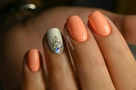 Персиковый маникюр - новинки фото дизайна гель-лаком | Nails, Beauty