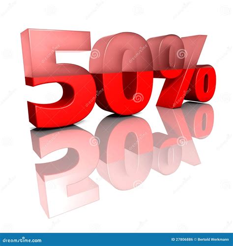 Fifty percent stock illustration. Illustration of increase - 27806886