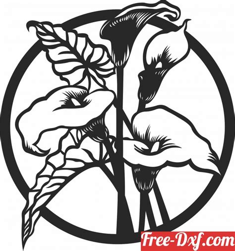 Download Floral flower home decor CBjWb High quality free Dxf fil
