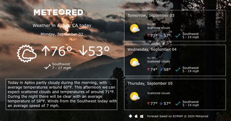 Aptos, CA Weather 14 days - Meteored