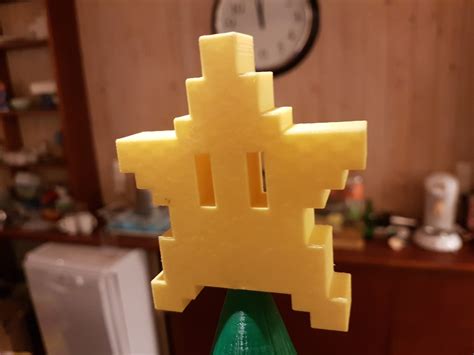 8-Bit Mario Star Tree Topper by Kenny "XDr4g0nX" Verhoeven | Download ...