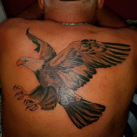 93 Stunning Back Eagle Tattoos You Should Try Now - Psycho Tats