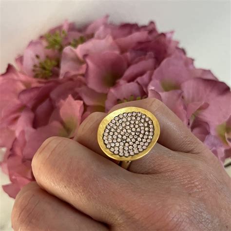 Pink Swarovski Cocktail Ring - Cornflower Blue - Accessories with Style