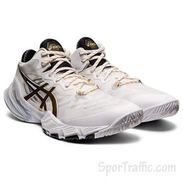 ASICS Metarise Men's Volleyball Shoes - White/Pure Gold - 1051A058-100