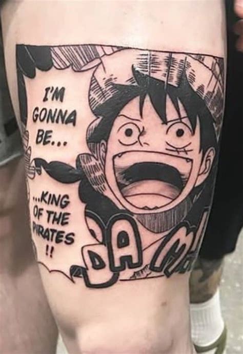 Luffy tattoo one piece