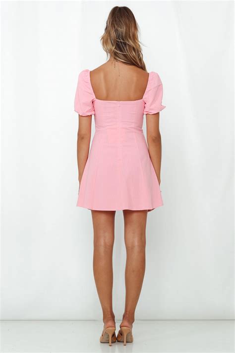 HELLO MOLLY Pop The Champagne Dress Pink | Hello Molly