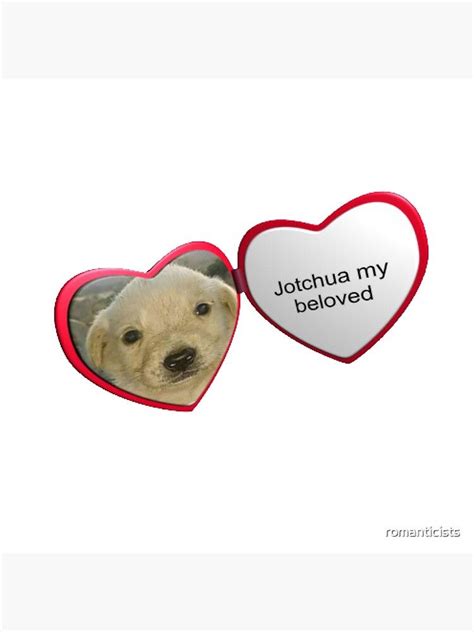 "Jotchua heart locket jotchua my beloved meme jotchua meme dog " Pillow ...