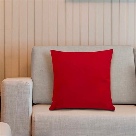 Red Throw Pillow, 18"