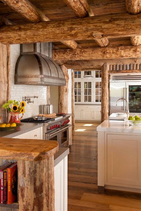 21 Inexpensive Rustic Log Cabin Kitchens - Home, Family, Style and Art Ideas