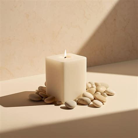Premium AI Image | A white candle