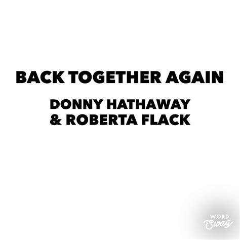 Back Together Again | Donny Hathaway & Roberta Flack (Bass Notation