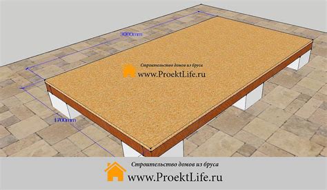 Дровник из бруса-чертёж для