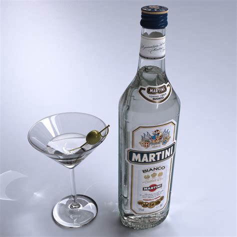 bottle martini 3d model