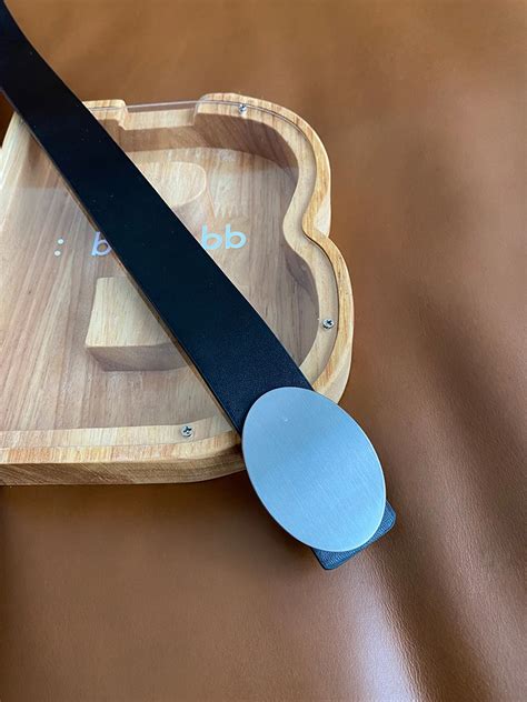 Ремень "Black BB Basic Belt Round / Rectangular" - DL Studio