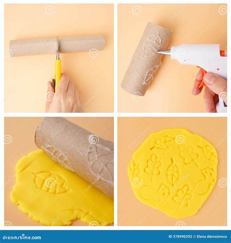 Step-by-step Autumn Craft Tutorial Showing How To Make Clay Leaf Stamp