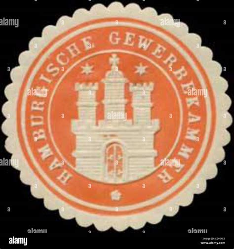 Siegelmarke Hamburgische Gewerbekammer W0393049 Stock Photo - Alamy
