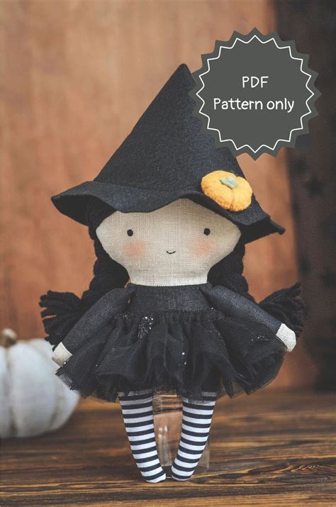 Witch Doll Pattern - Doll PDF Sewing Pattern Only - PDF Template ...