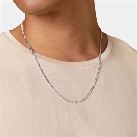 curbed chain silver keeper