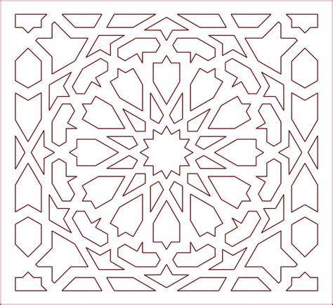 ornamental decorative arabic art design pattern dxf file arap deseni