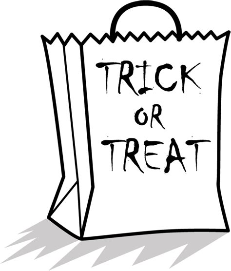 Download High Quality trick or treat clipart black and white ...