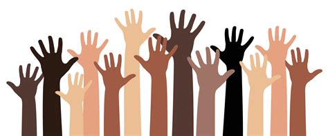 Many Hands Of Different Skin Color - Diversity Concept 22110886 Vector ...