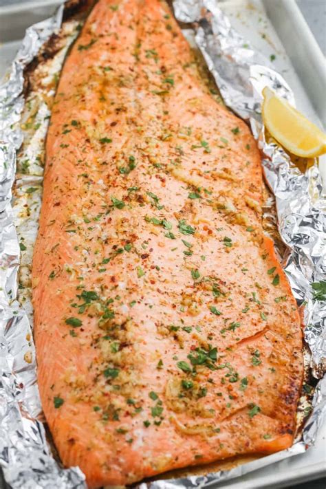 Garlic Butter Baked Trout - Little Sunny Kitchen