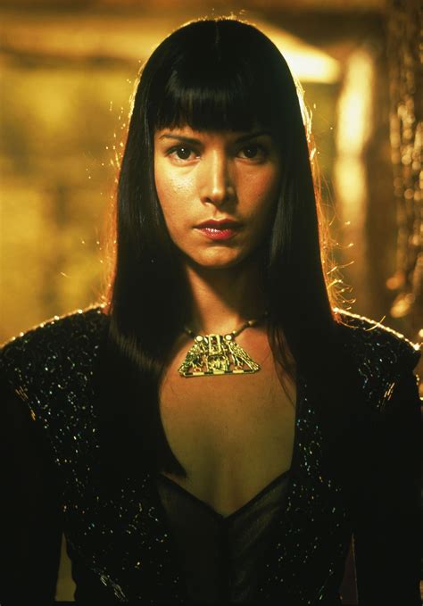 Patricia Velasquez as the Marcasian empress, Caroline Faroukh. Still