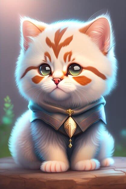 Premium AI Image | Cute and adorable fluffy baby cat