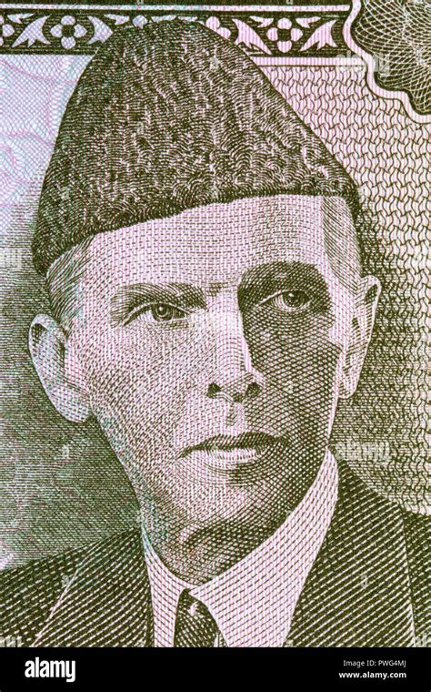 Muhammad Ali Jinnah portrait from Pakistani money Stock Photo - Alamy