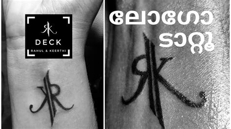 RK Tattoo| Channel Logo Tattoo| #shorts - YouTube